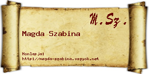 Magda Szabina névjegykártya